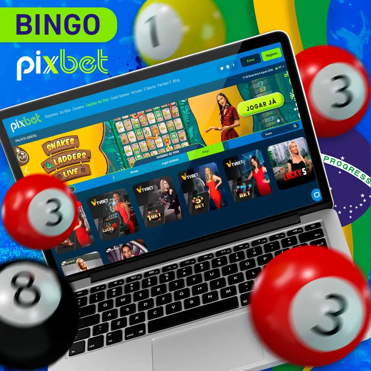 Bingo de casino na casa de apostas Pixbet no Brasil
