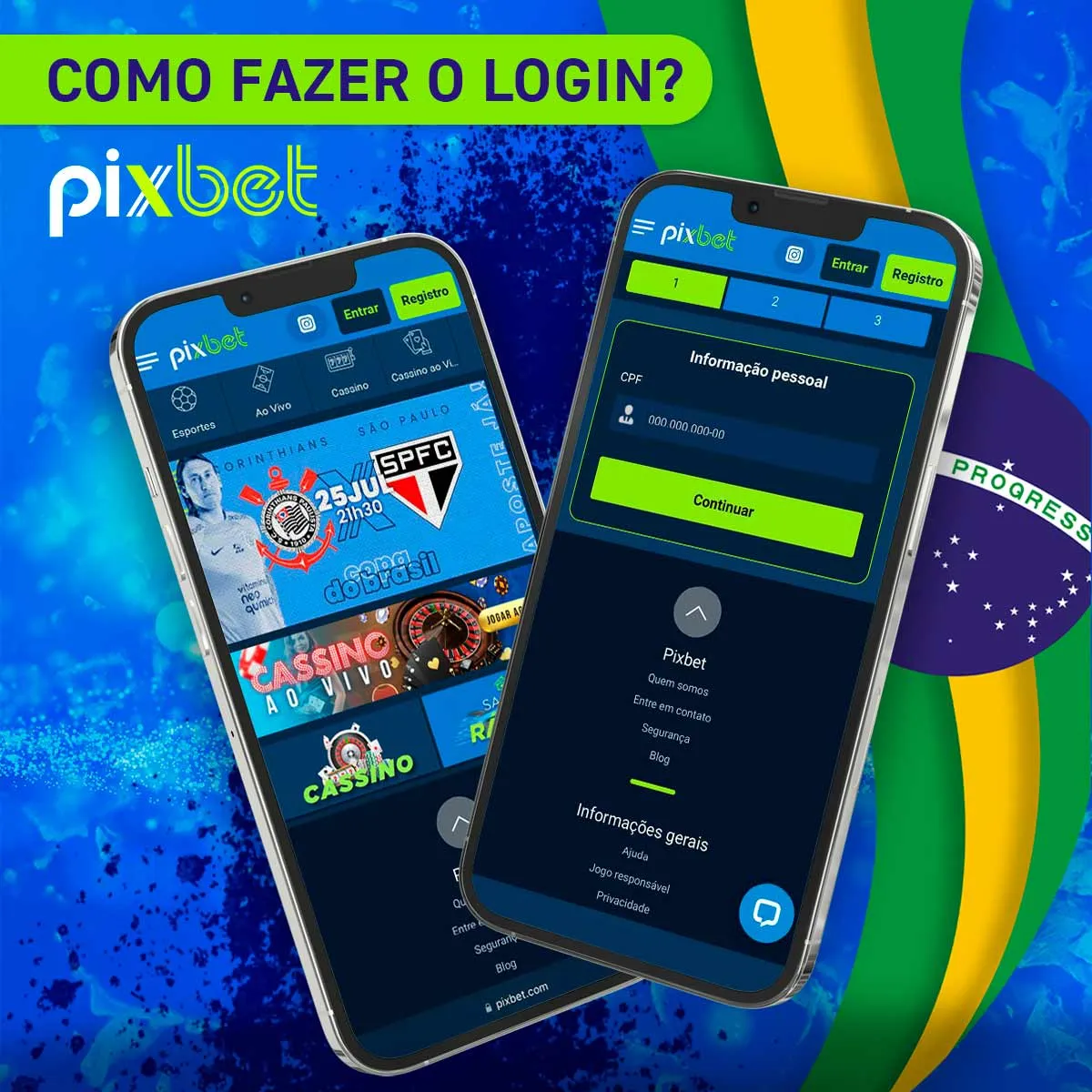 Como entrar no site da casa de apostas Pixbet no Brasil com um login