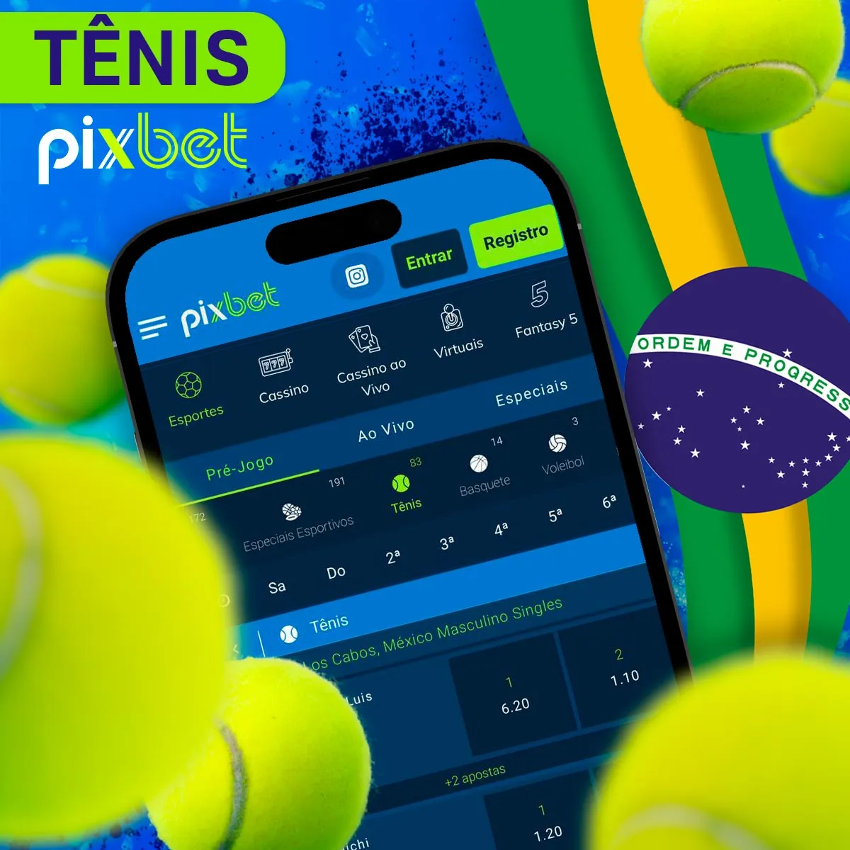 Pixbet ténis apostas no Brasil