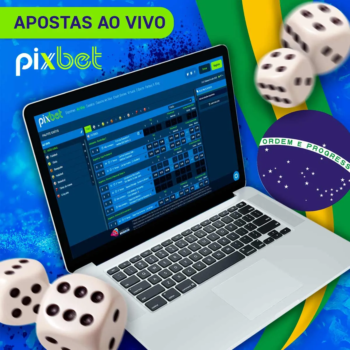 Apostas em direto na casa de apostas Pixbet no Brasil