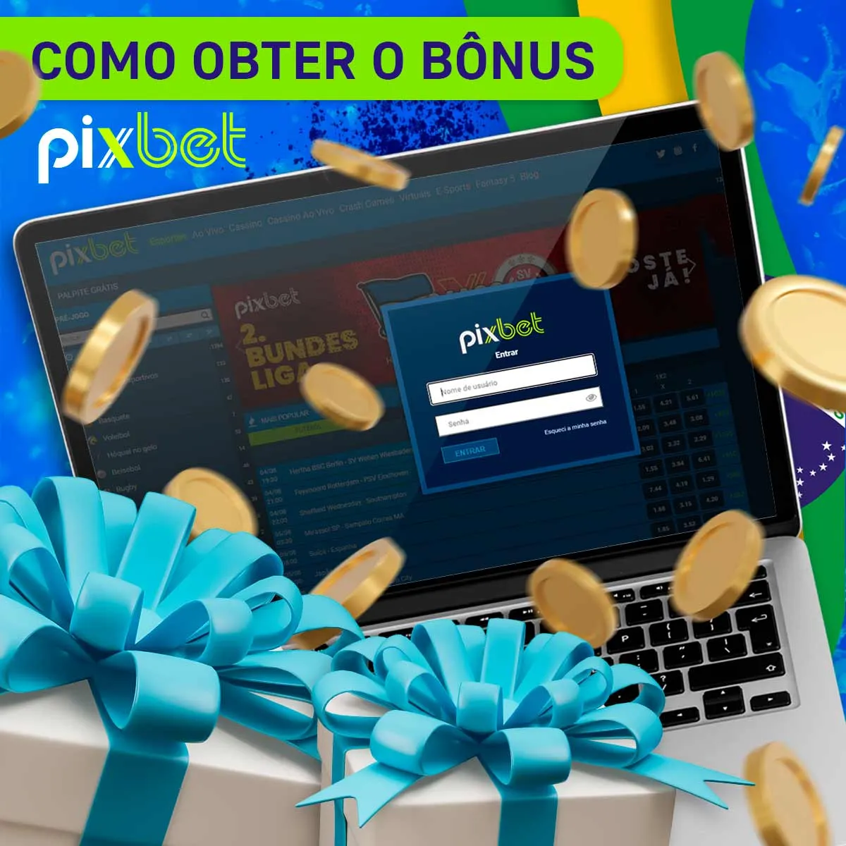 Como obter um bónus na casa de apostas Pixbet no Brasil
