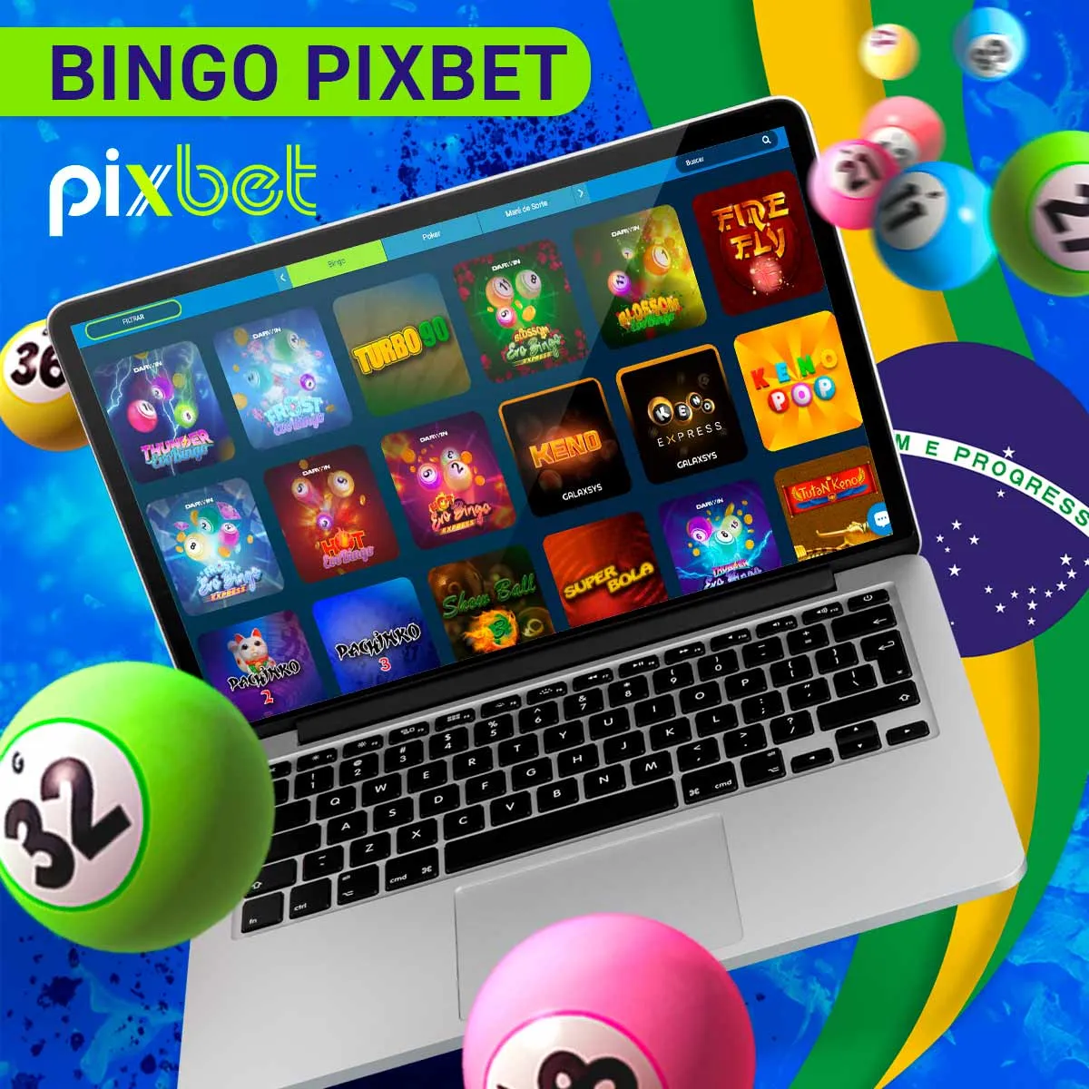 Jogo popular Bingo na casa de apostas Pixbet no Brasil