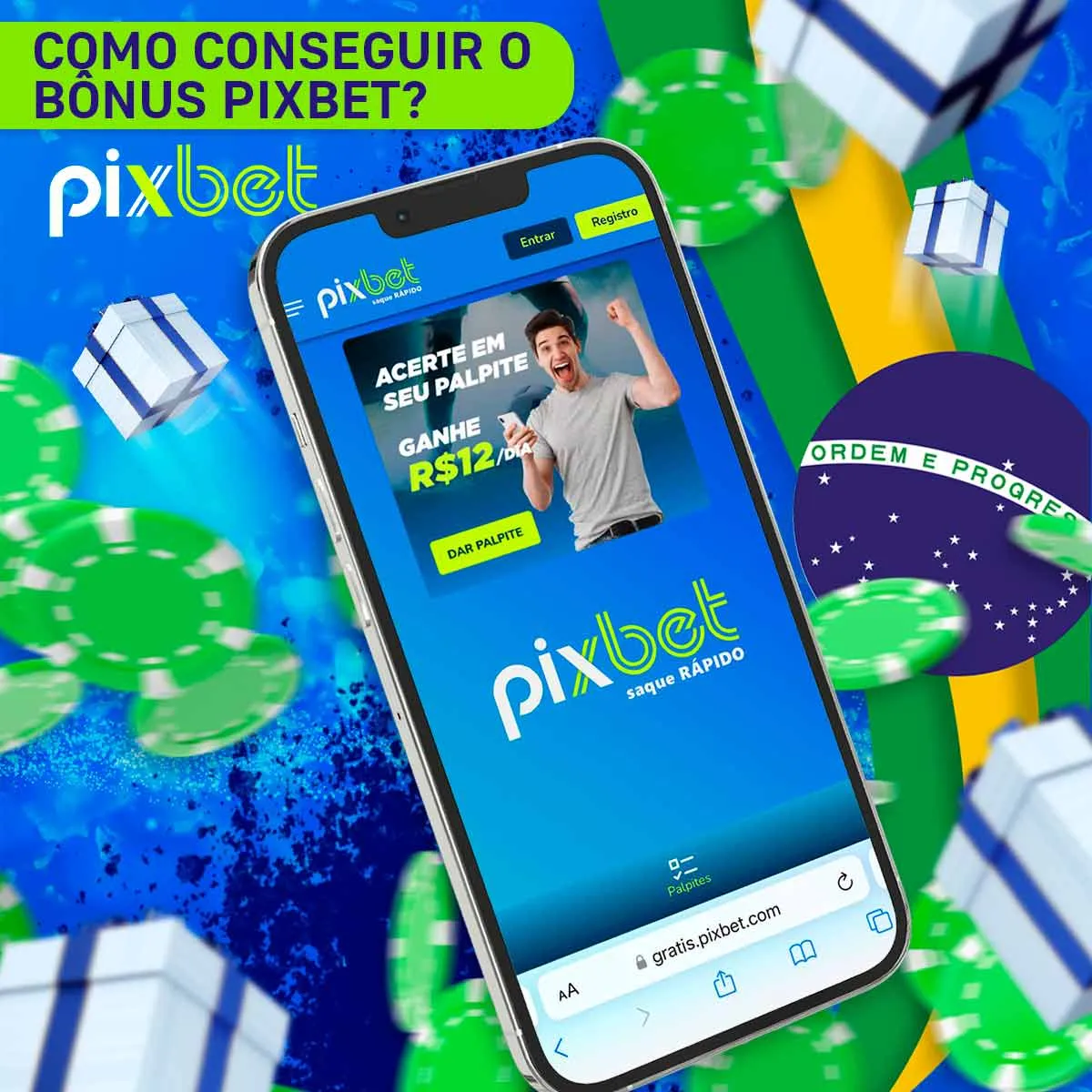 Como conseguir o bônus de casino na casa de apostas Pixbet no Brasil