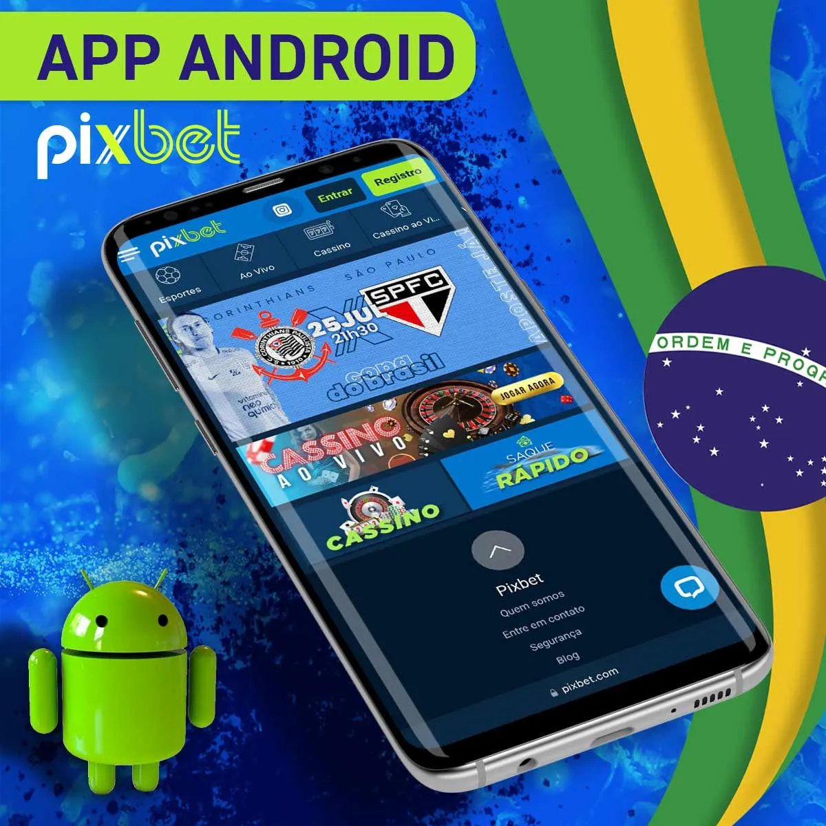 Como instalar a aplicação móvel Android da casa de apostas Pixbet no Brasil