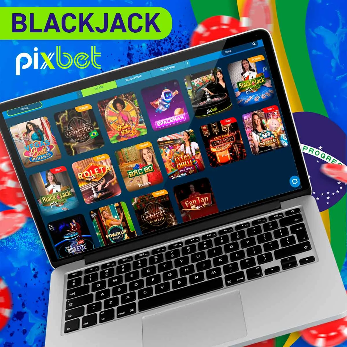 Blackjack de casino na casa de apostas Pixbet no Brasil