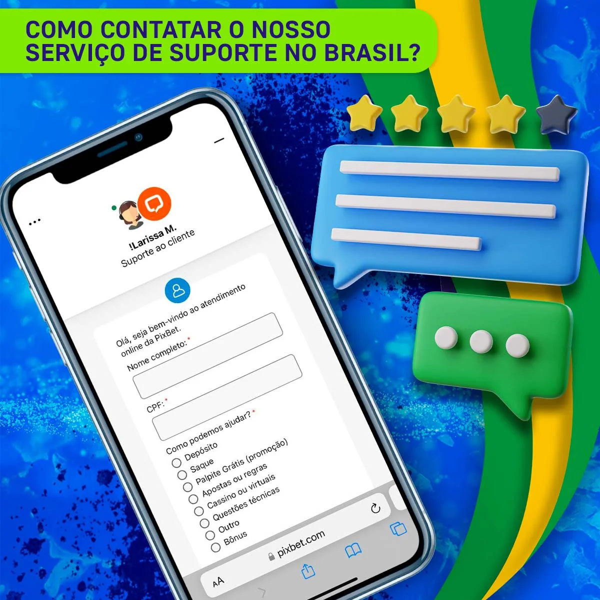 Como funciona o apoio ao cliente na plataforma PixBet